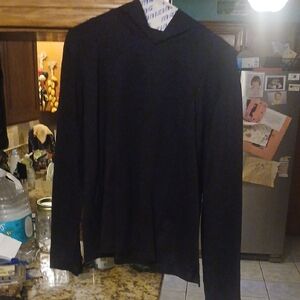 Andre Oliver Black Long-Sleeve Hooded Top #7